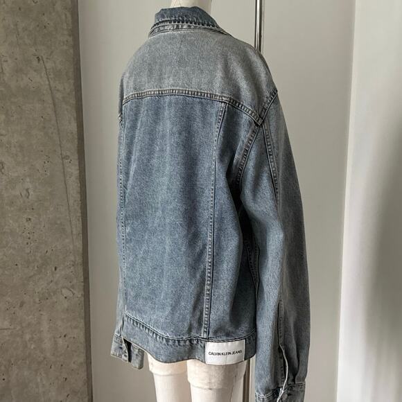 Calvin Klein Men’s Denim Jacket SZ M - Picture 2 of 6